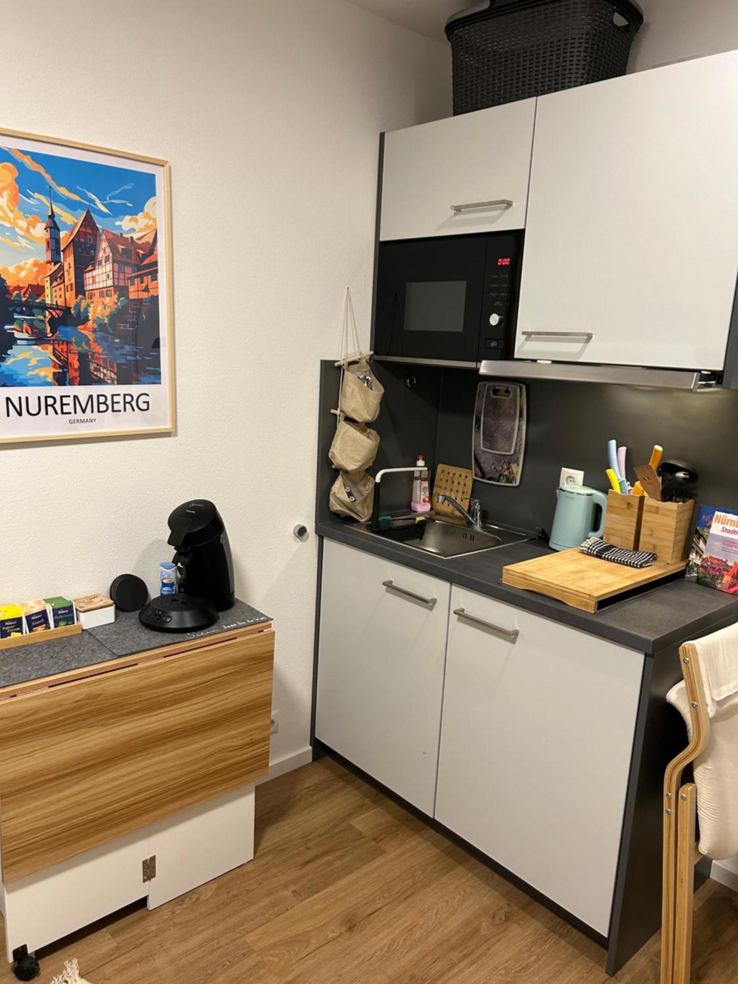 Modernesminizimmer-Stadtnah-Selfcheckin-Parkplatz Nürnberg Dış mekan fotoğraf